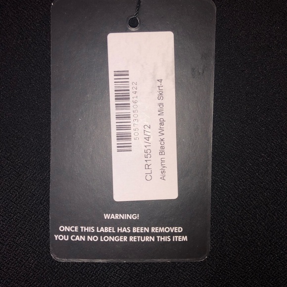 Boohoo black pencil skirt with slit - Picture 3 of 4